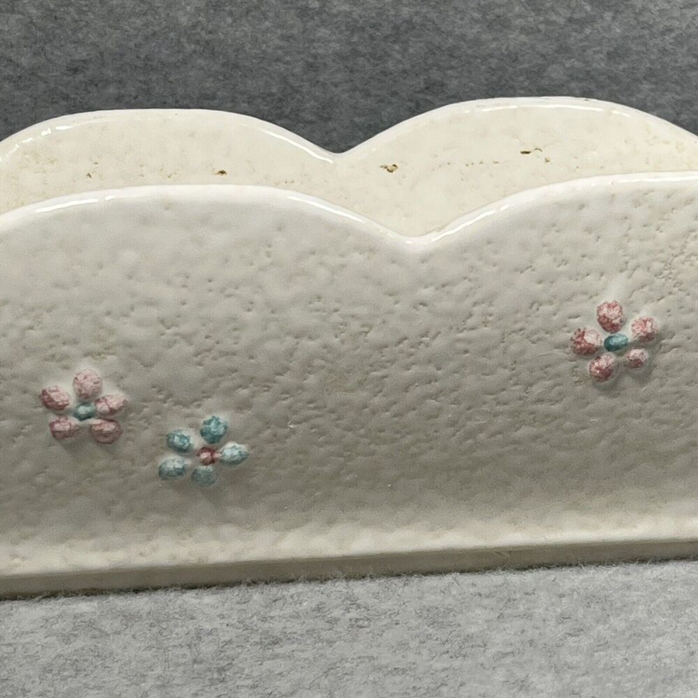 Vtg White‎ Hull Pottery Butterfly Planter Window Box MCM Centerpiece 1956 READ - Picture 8 of 16